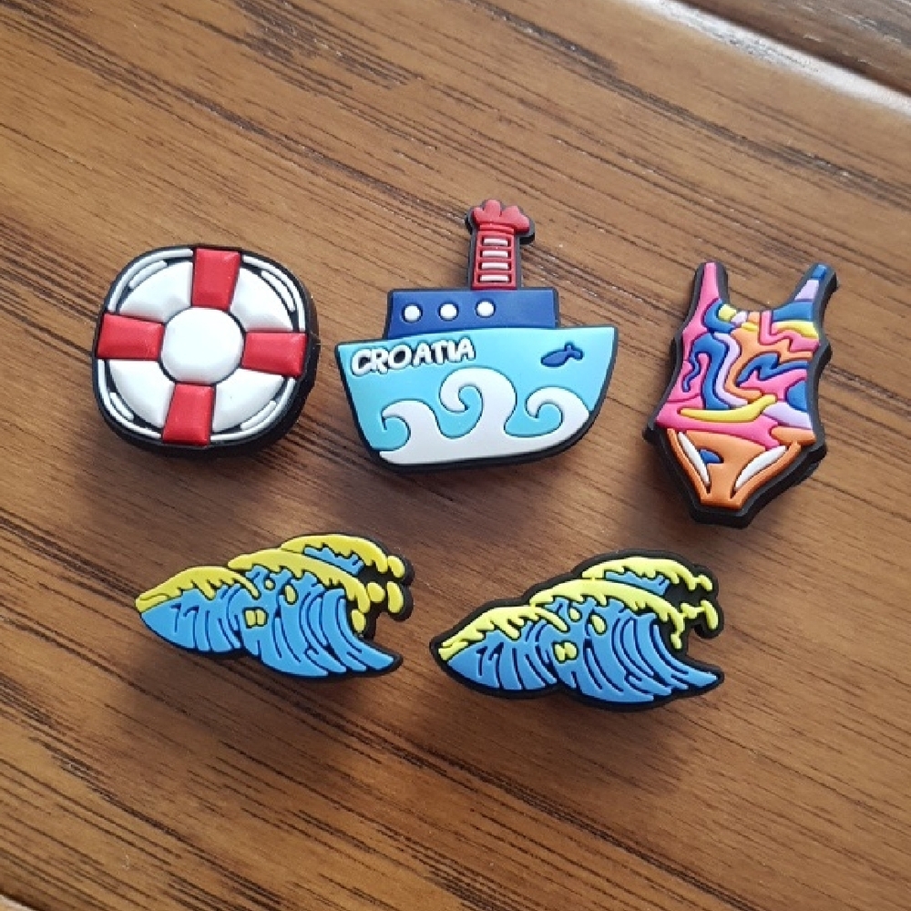 Croc Charms - Vacation Theme Set of 5
